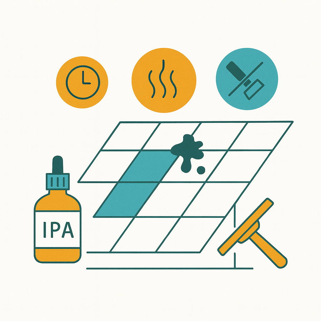 Mantenimiento de placas - Machas difíciles